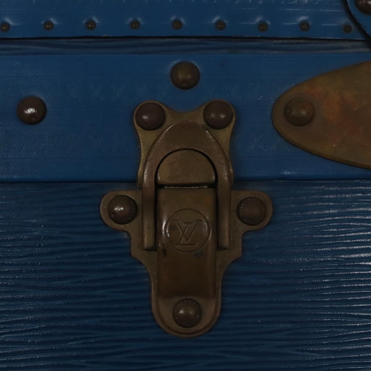 LOUIS VUITTON Epi Alzer 75 Trunk Blue LV Auth 107773SV