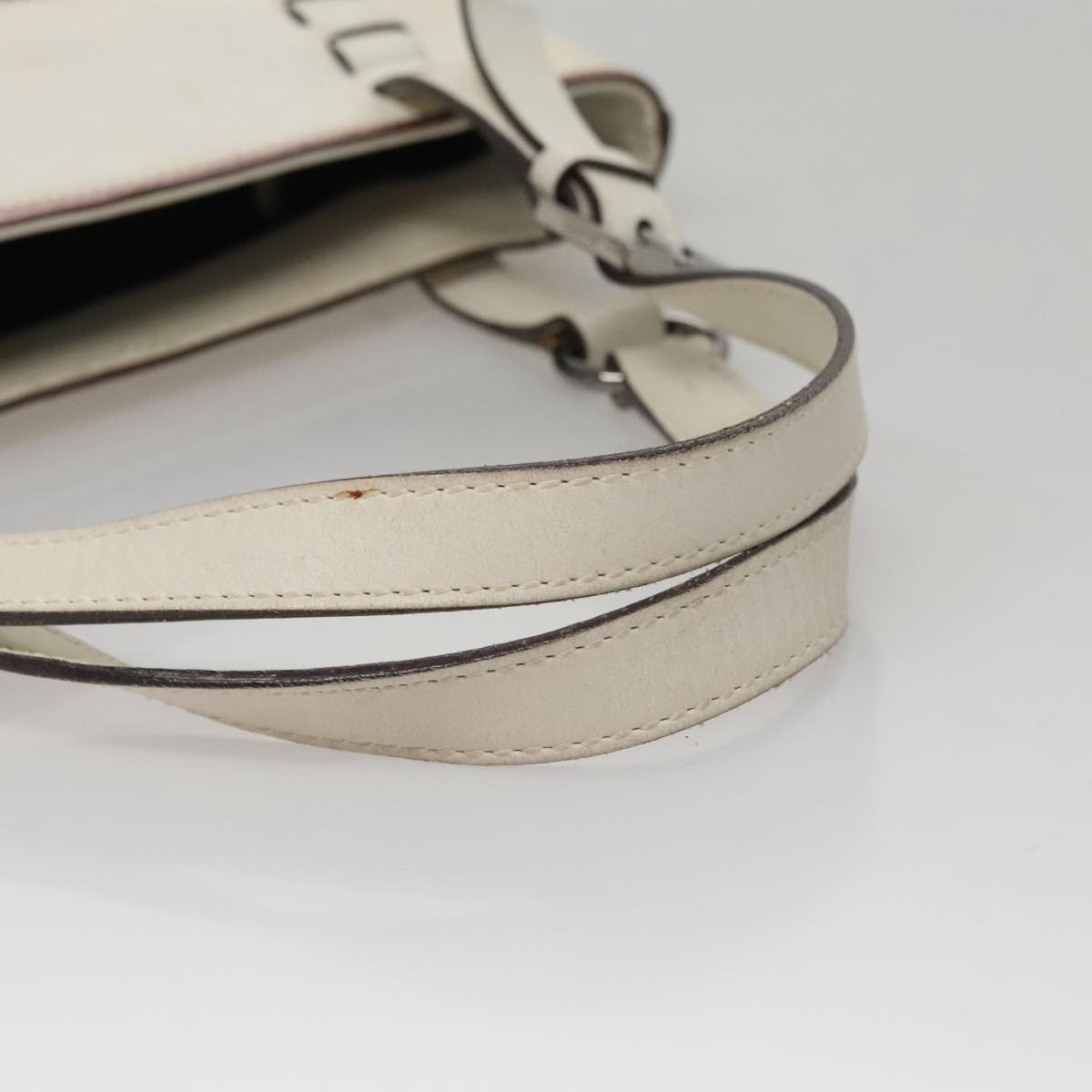 GUCCI GG Canvas Tote Bag White 106248 Auth 107818