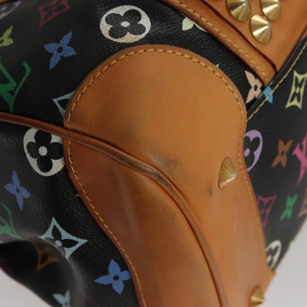 LOUIS VUITTON Monogram Multicolor Courtney MM Bag 2way Black M45642 Auth 107874V