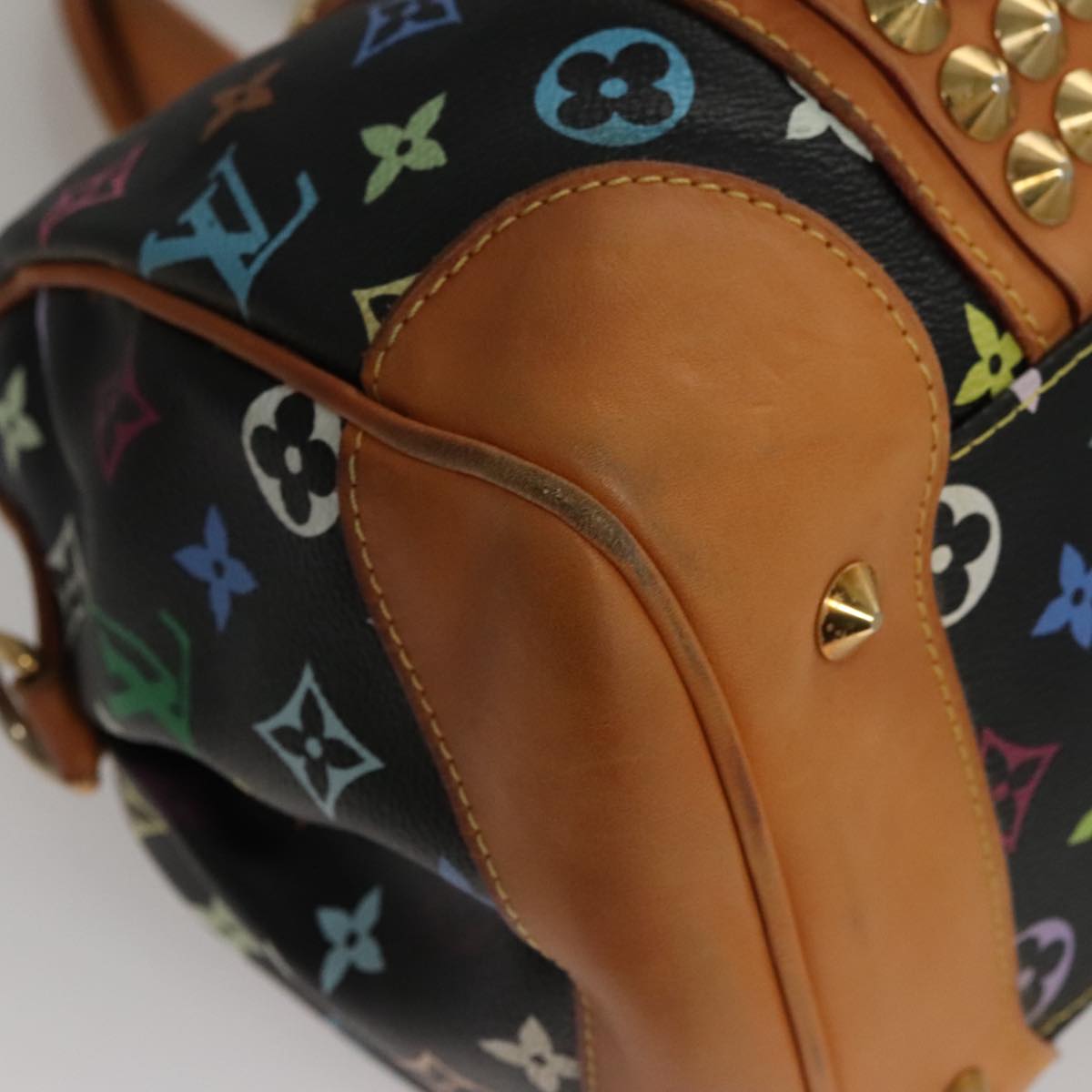 LOUIS VUITTON Monogram Multicolor Courtney MM Bag 2way Black M45642 Auth 107874V