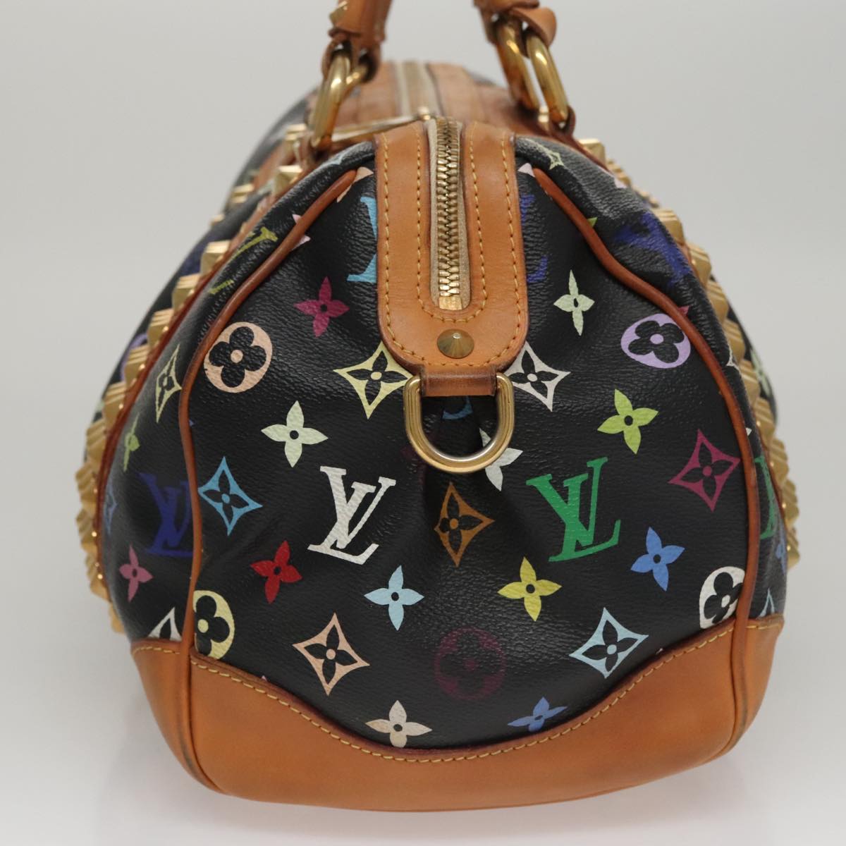 LOUIS VUITTON Monogram Multicolor Courtney MM Bag 2way Black M45642 Auth 107874V