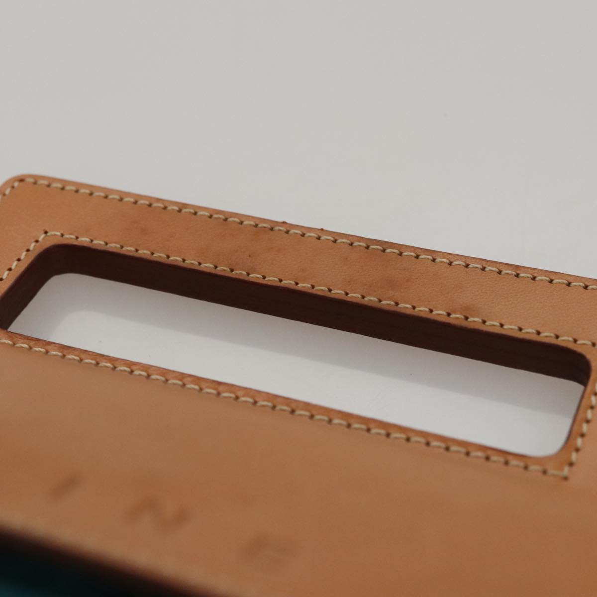 CELINE C Macadam Canvas Hand Bag Blue Auth 107897