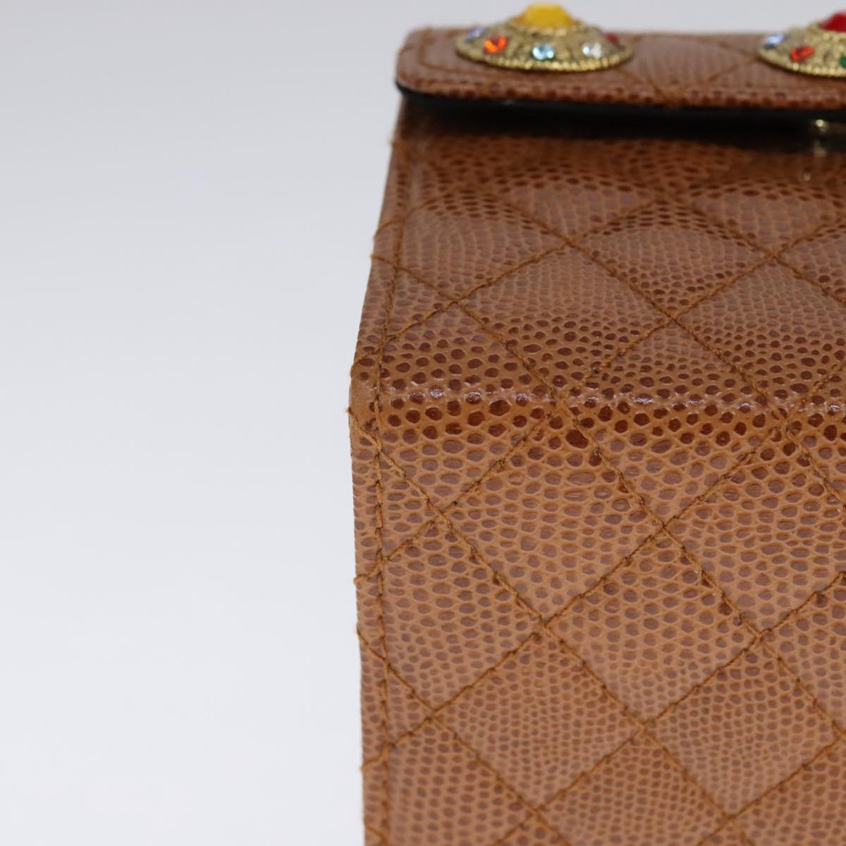 FENDI Vanity Hand Bag Leather 2way Brown Auth 108006SAV