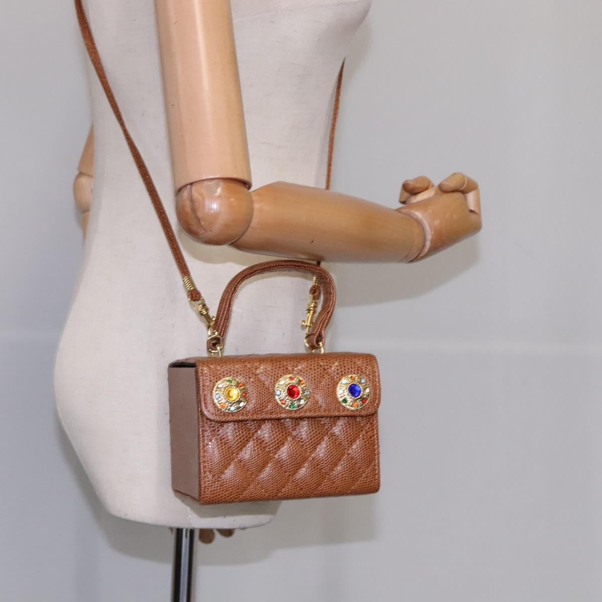 FENDI Vanity Hand Bag Leather 2way Brown Auth 108006SAV