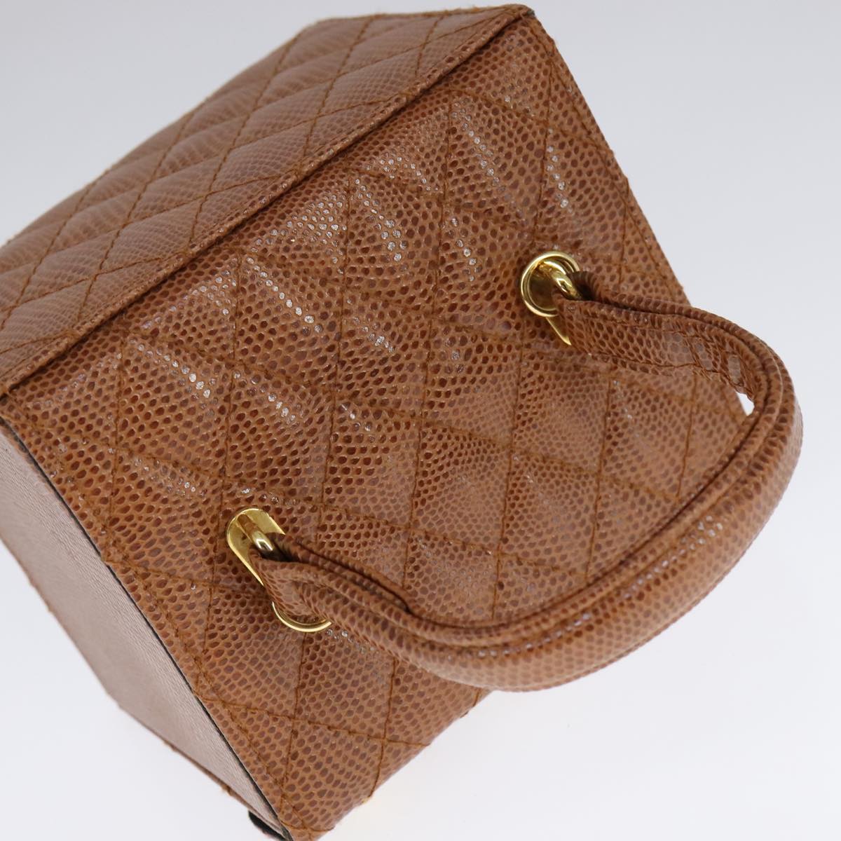 FENDI Vanity Hand Bag Leather 2way Brown Auth 108006AV