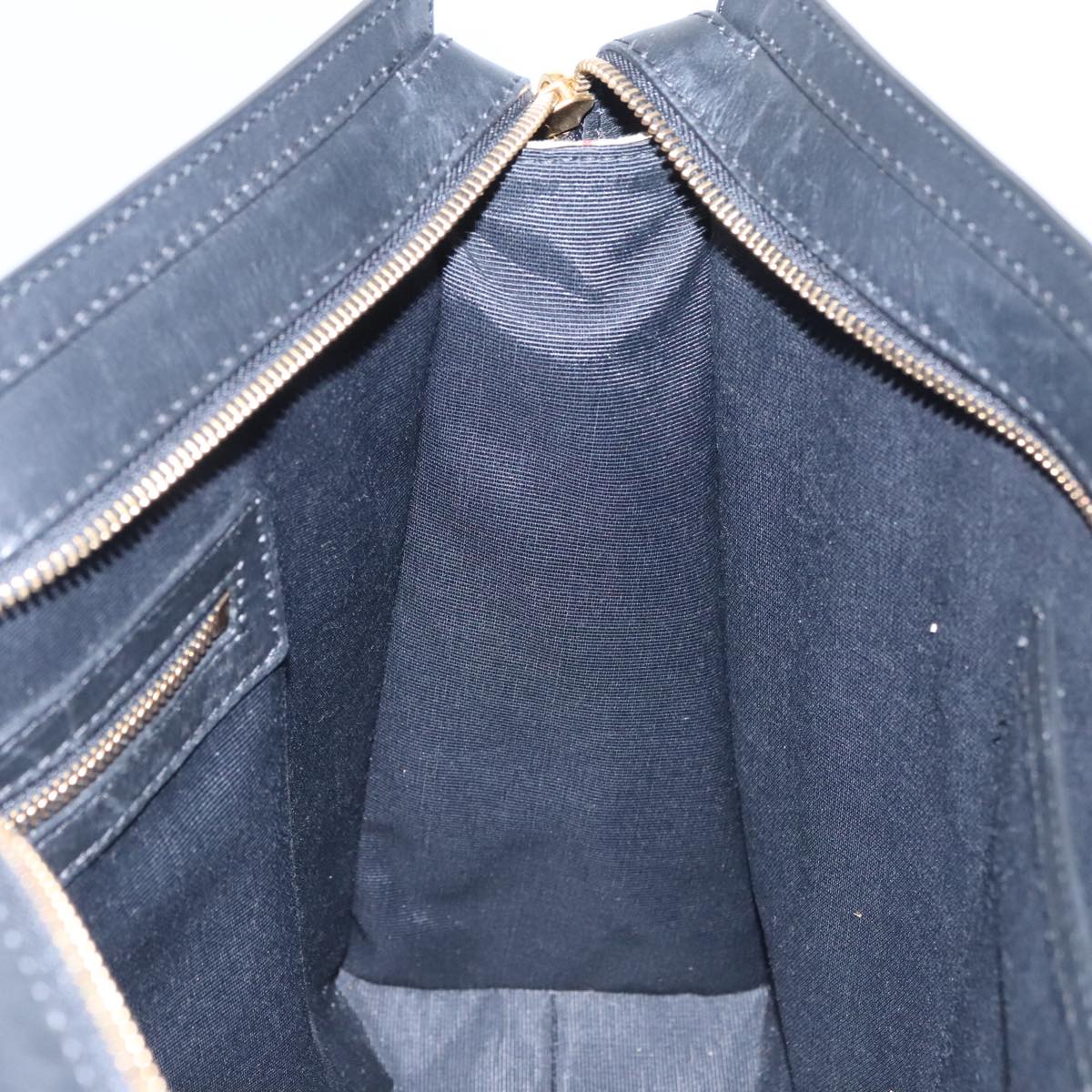 BURBERRY Nova Check Tote Bag Canvas Leather Beige Black gold Auth 108059