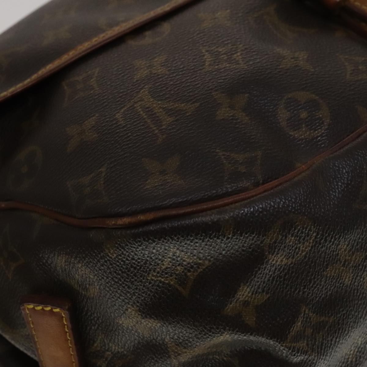 LOUIS VUITTON Monogram Saumur 35 Shoulder Bag M42254 LV Auth 108141
