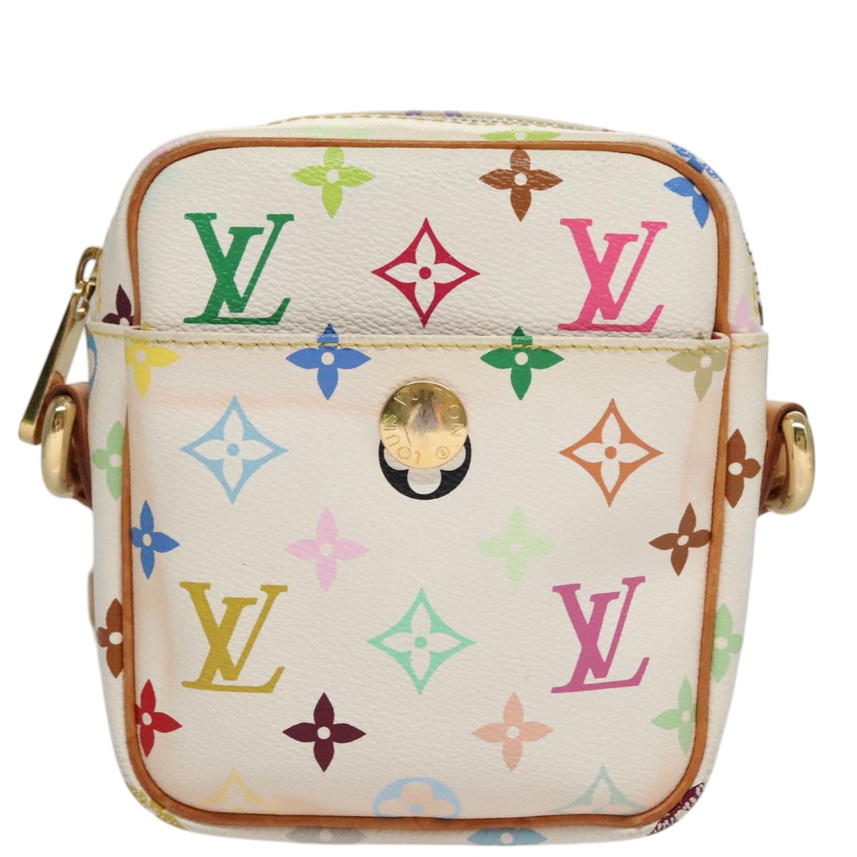 LOUIS VUITTON Monogram Multicolor lift Shoulder Bag White M40055 LV Auth 108156