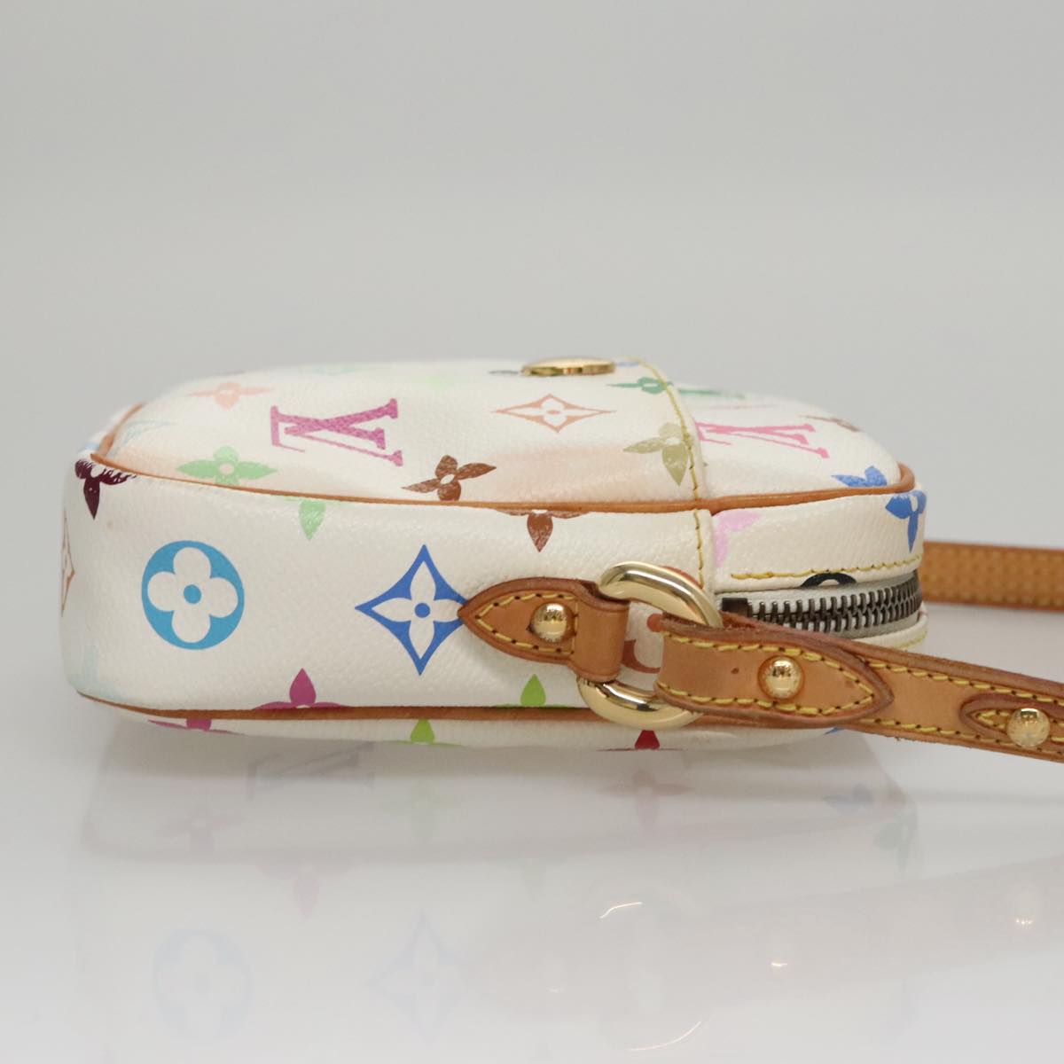 LOUIS VUITTON Monogram Multicolor lift Shoulder Bag White M40055 LV Auth 108156