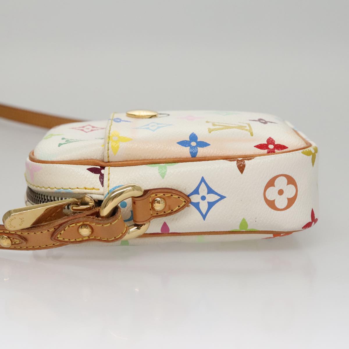 LOUIS VUITTON Monogram Multicolor lift Shoulder Bag White M40055 LV Auth 108156