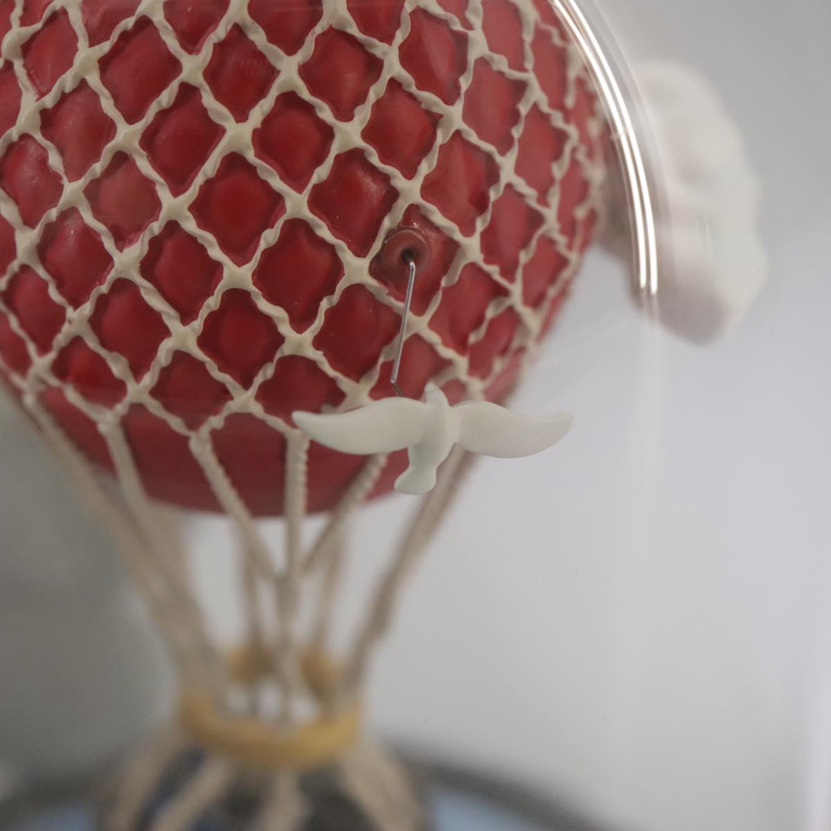 LOUIS VUITTON Snow Globe Balloon VIP Only Clear Red LV Auth 108231