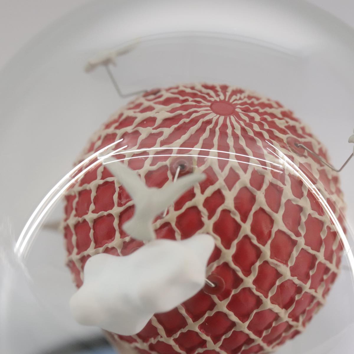 LOUIS VUITTON Snow Globe Balloon VIP Only Clear Red LV Auth 108231