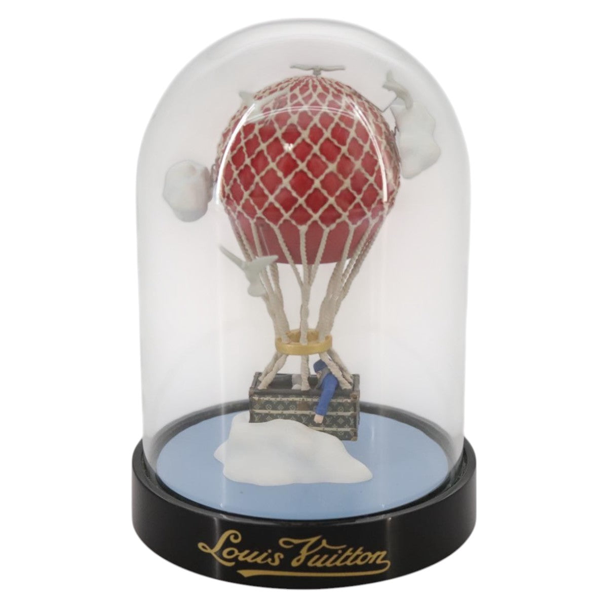 LOUIS VUITTON Snow Globe Balloon VIP Only Clear Red LV Auth 108231
