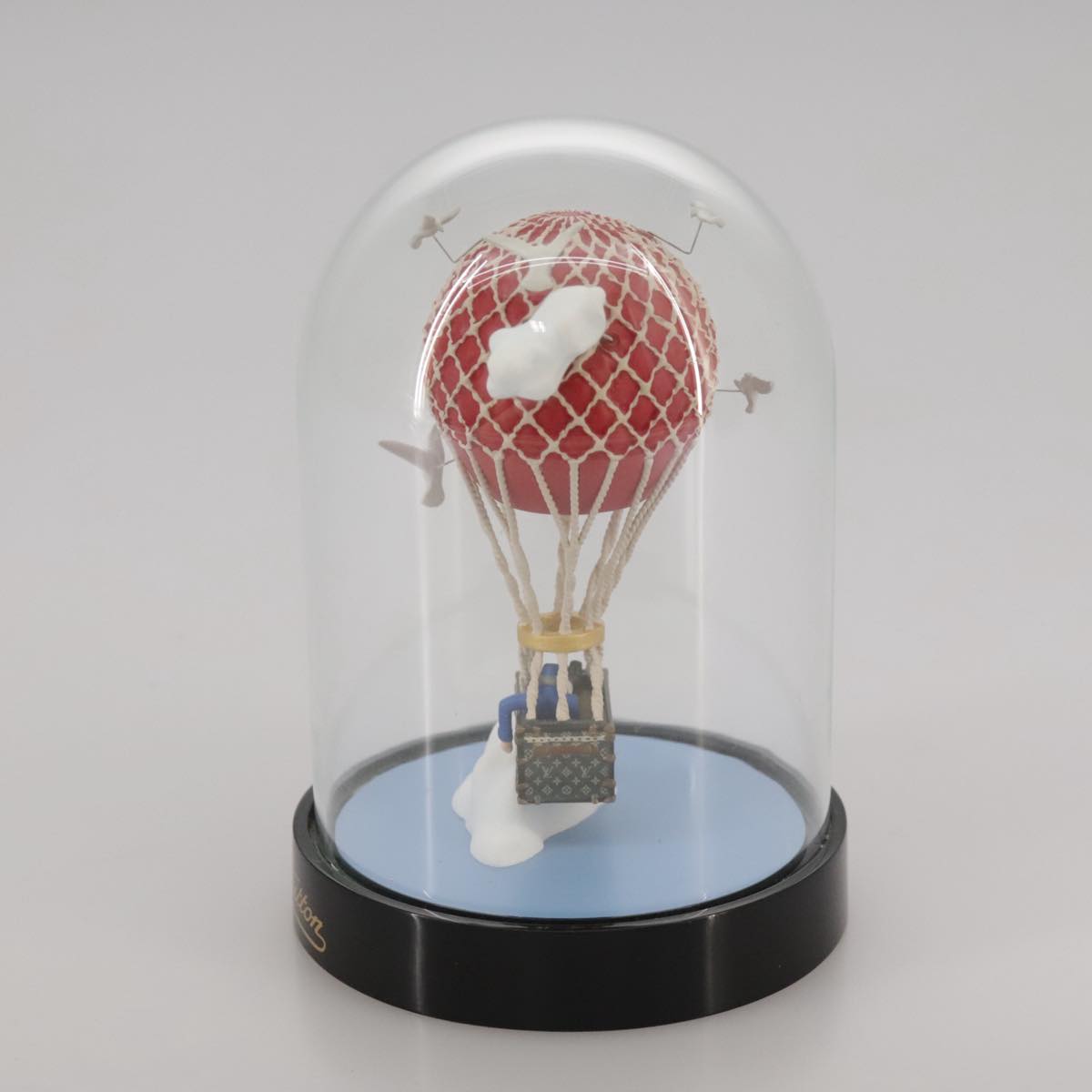 LOUIS VUITTON Snow Globe Balloon VIP Only Clear Red LV Auth 108231