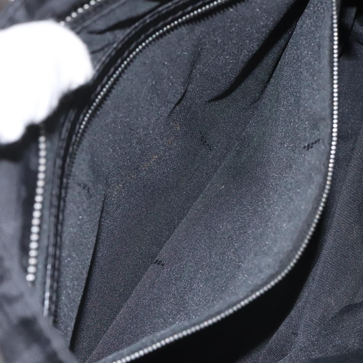 FENDI Zucca Canvas Hand Bag Black Auth 108264