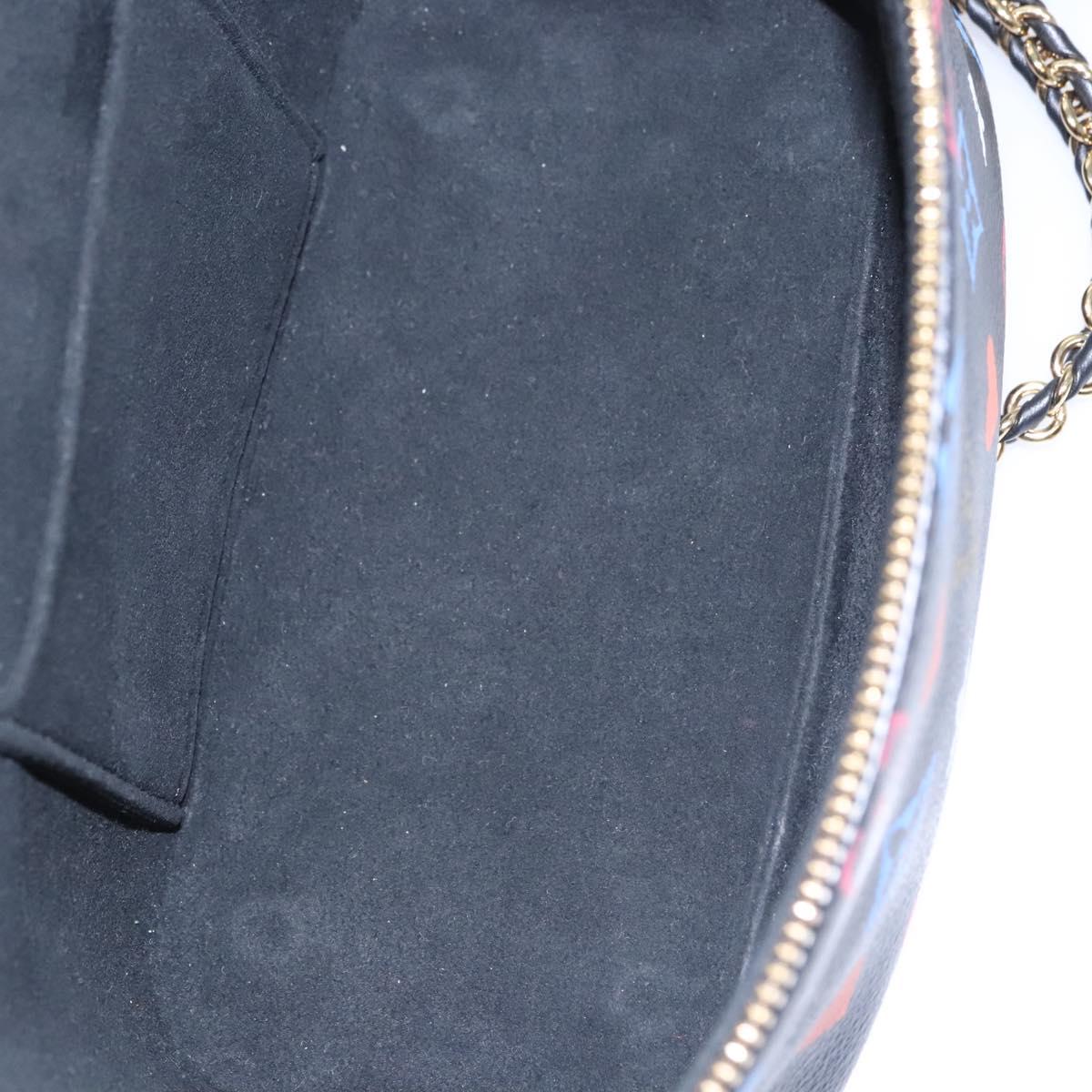 LOUIS VUITTON Monogram Game On Vanity PM Hand Bag Noir M57482 LV Auth 108299SM