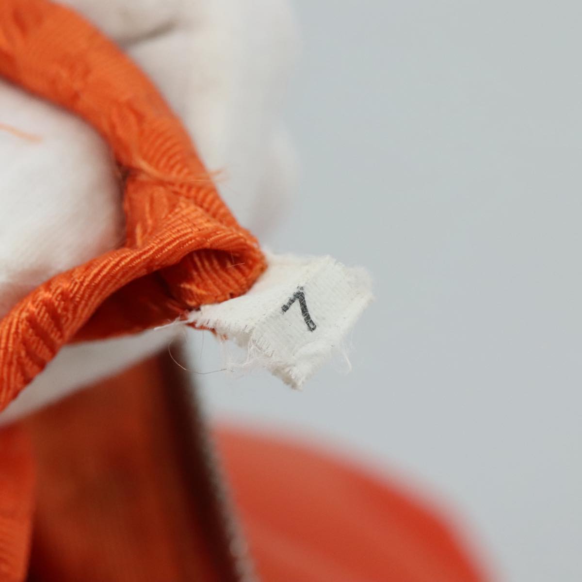 PRADA Shoulder Bag Nylon Orange Silver Auth 108312