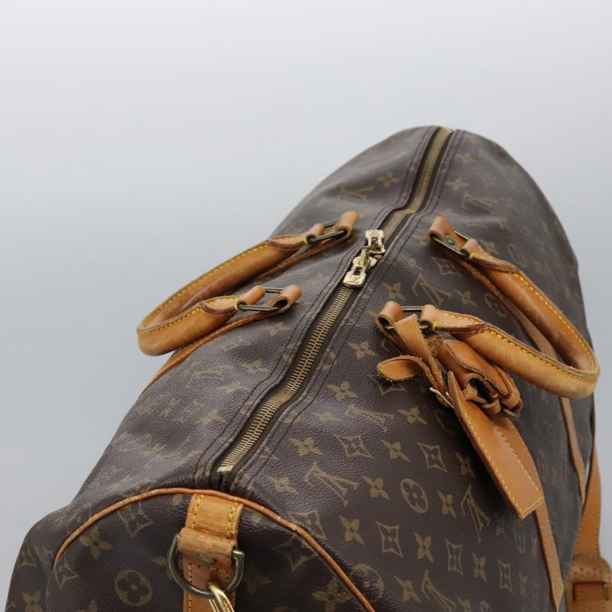 LOUIS VUITTON Monogram Keepall Bandouliere 55 Boston Bag M41414 LV Auth 108318