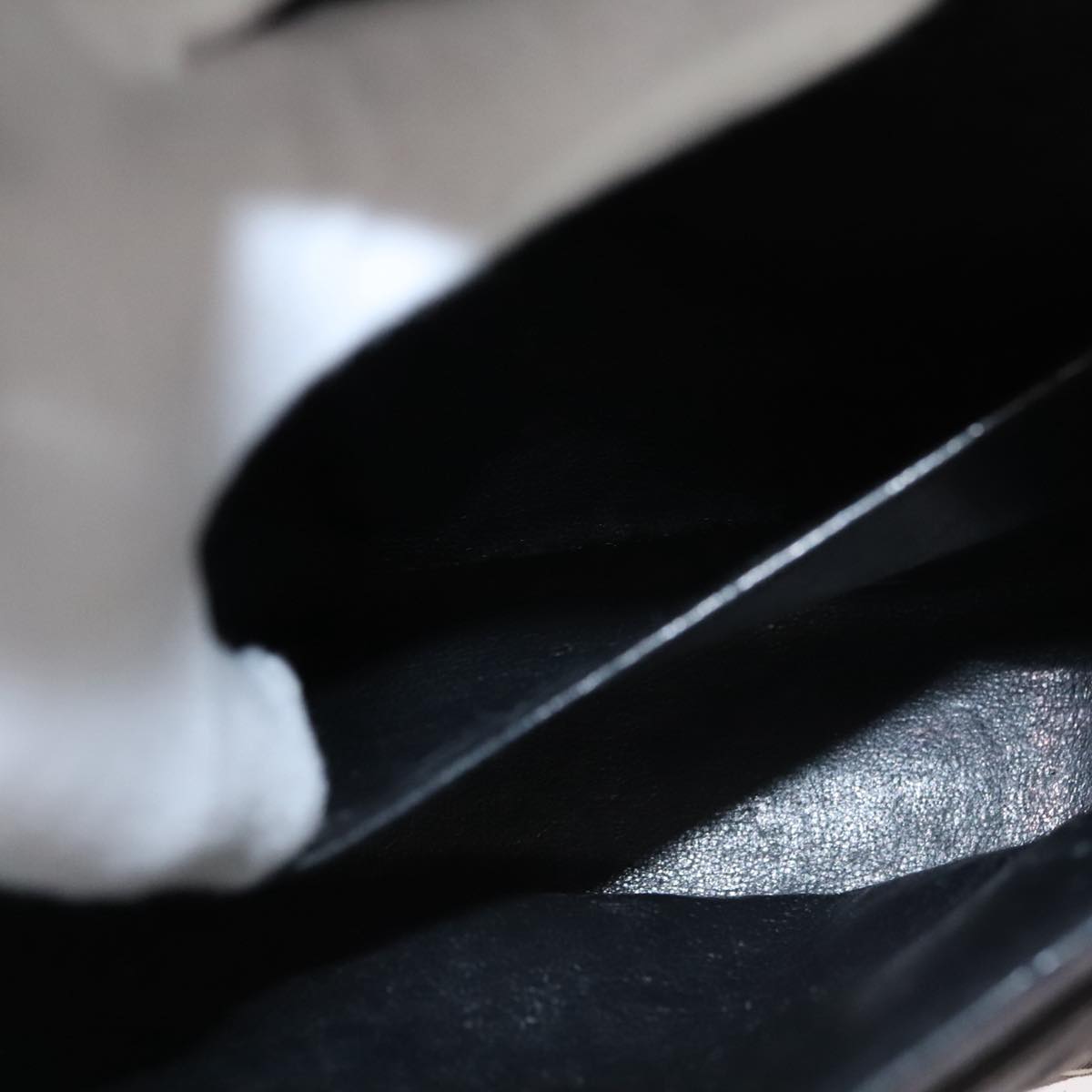 CHANEL Matelasse Chain Shoulder Bag Canvas Black Gold CC Auth 108396