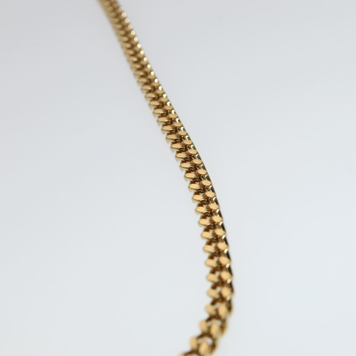 VERSACE Chain Shoulder Bag Patent leather Gold Auth 108490V