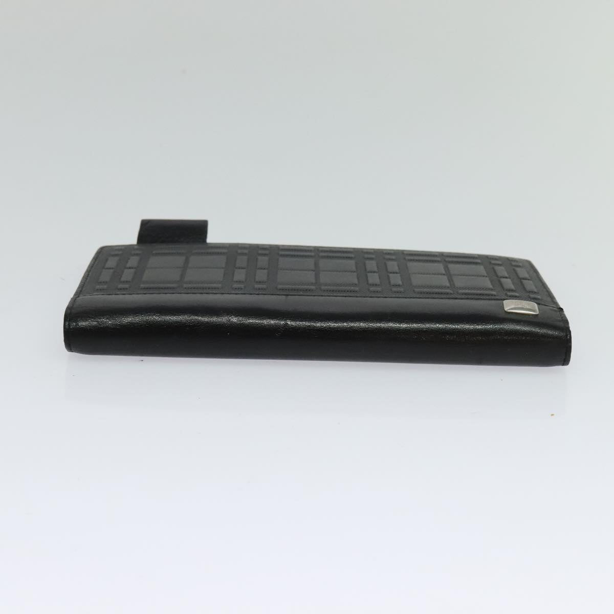 BURBERRY Day Planner Cover Leather Black Auth 108507