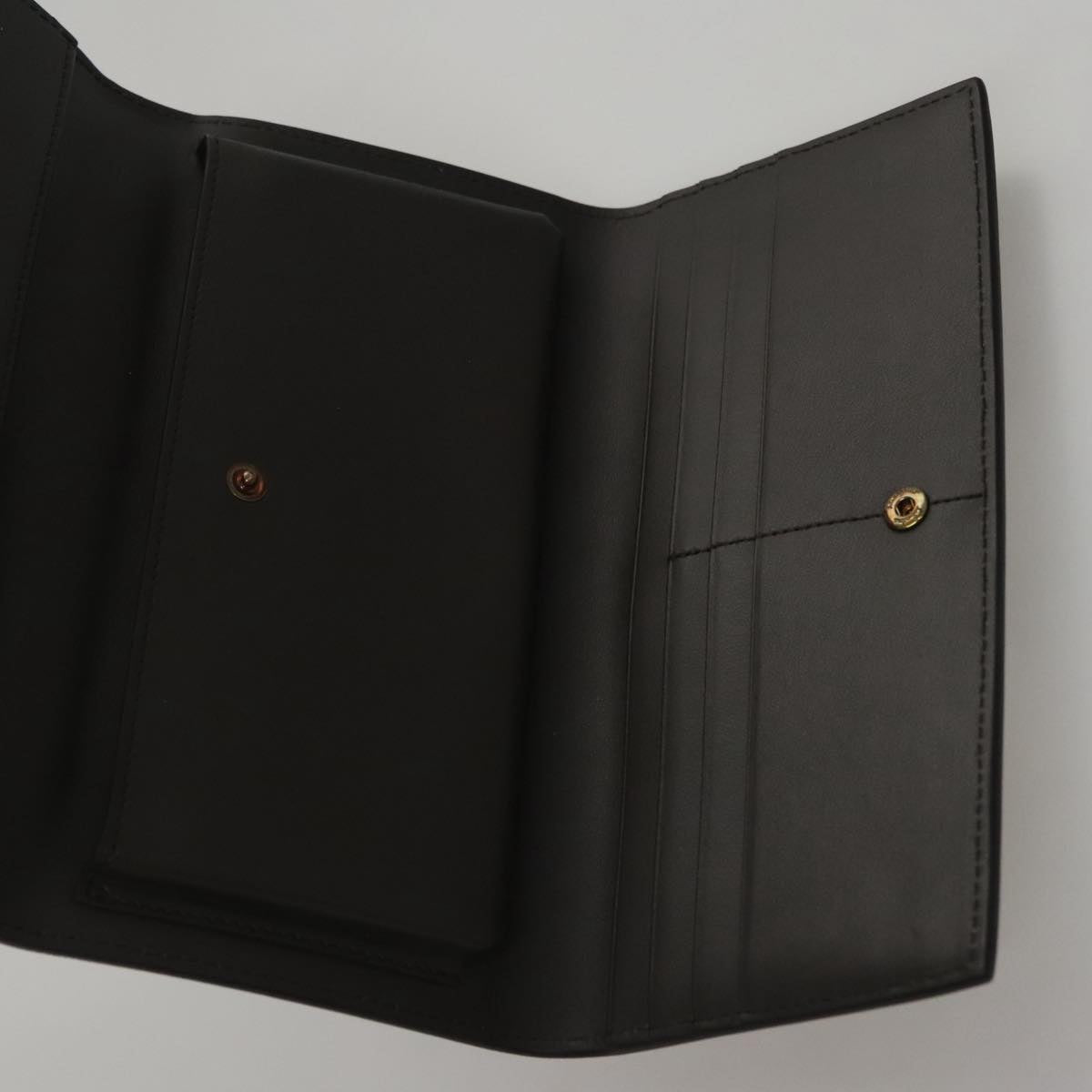 Salvatore Ferragamo Gancini Shoulder Wallet Leather White Auth 108583V