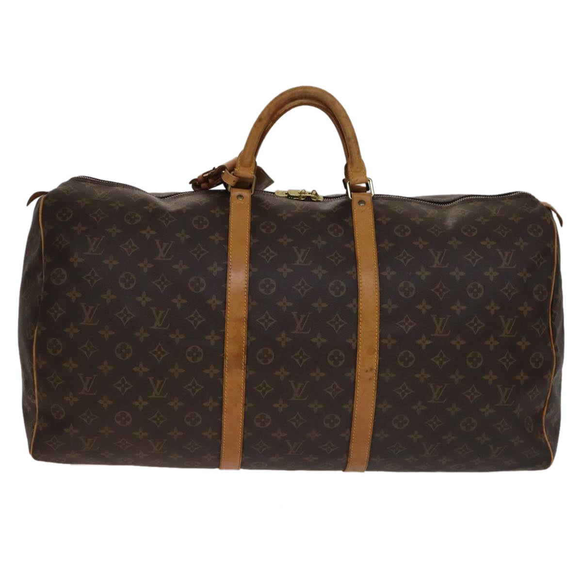 LOUIS VUITTON Monogram Keepall 60 Boston Bag M41422 LV Auth 108604