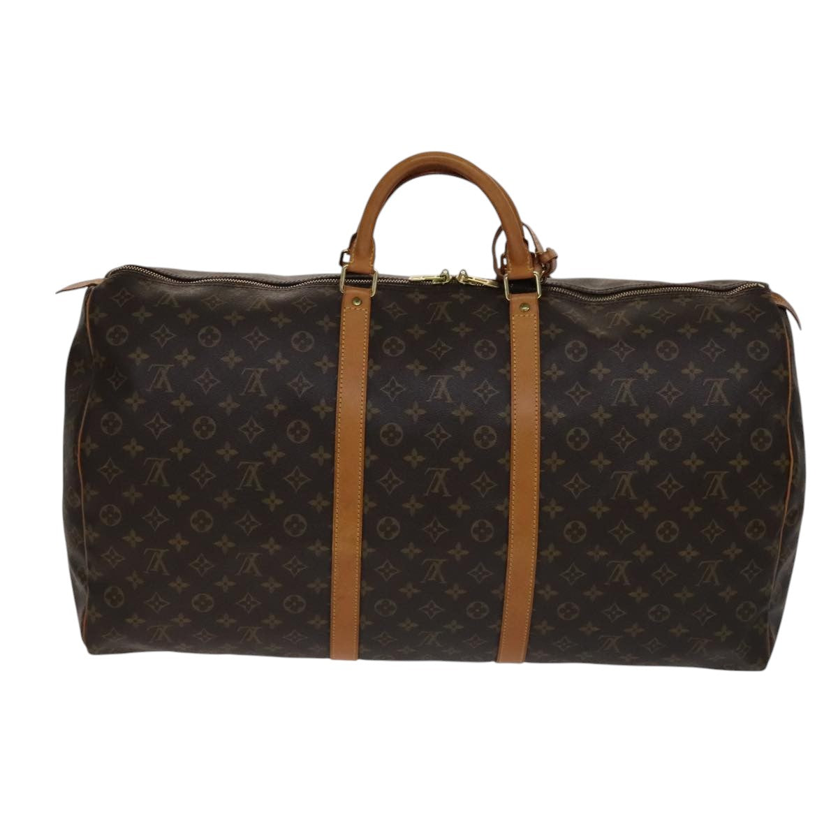 LOUIS VUITTON Monogram Keepall 60 Boston Bag M41422 LV Auth 108673