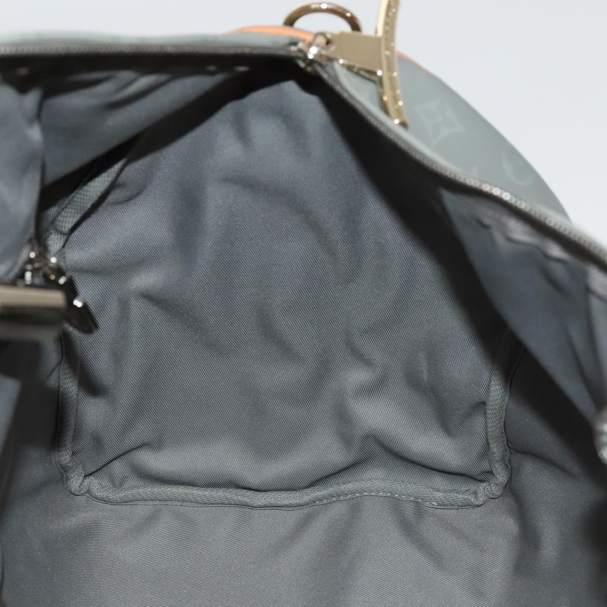 LOUIS VUITTON Titanium Keepall Bandouliere 50 Bag Silver M43886 LV Auth 108706A