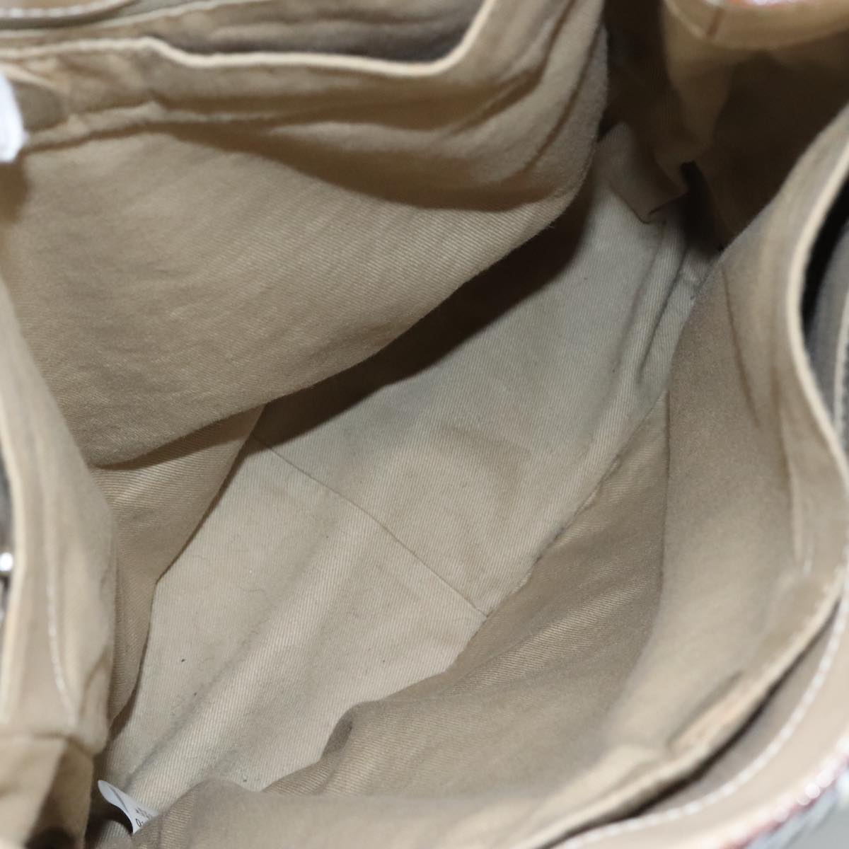 BURBERRY Nova Check Blue Label Tote Bag Canvas Navy Beige Silver Auth 108831