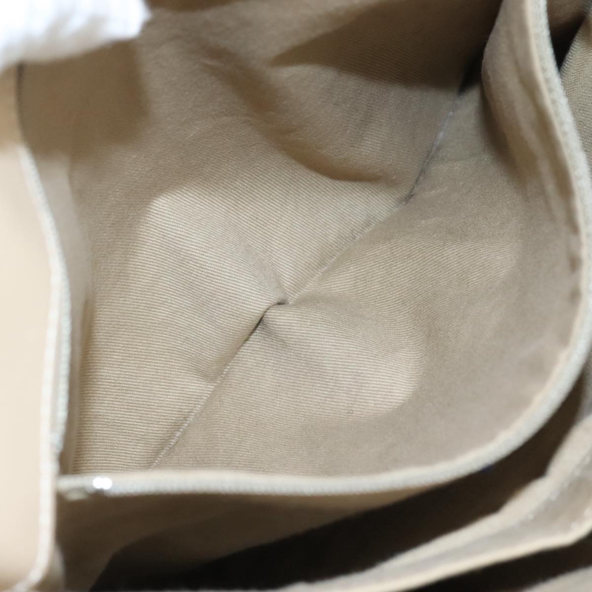 BURBERRY Nova Check Blue Label Tote Bag Canvas Navy Beige Silver Auth 108831