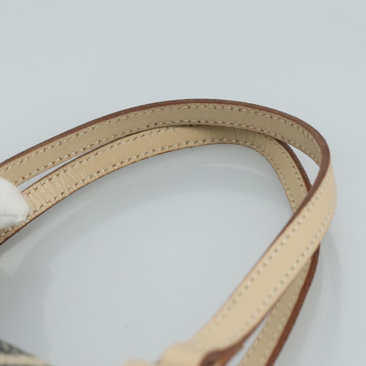 BURBERRY Nova Check Blue Label Tote Bag Canvas Navy Beige Silver Auth 108831