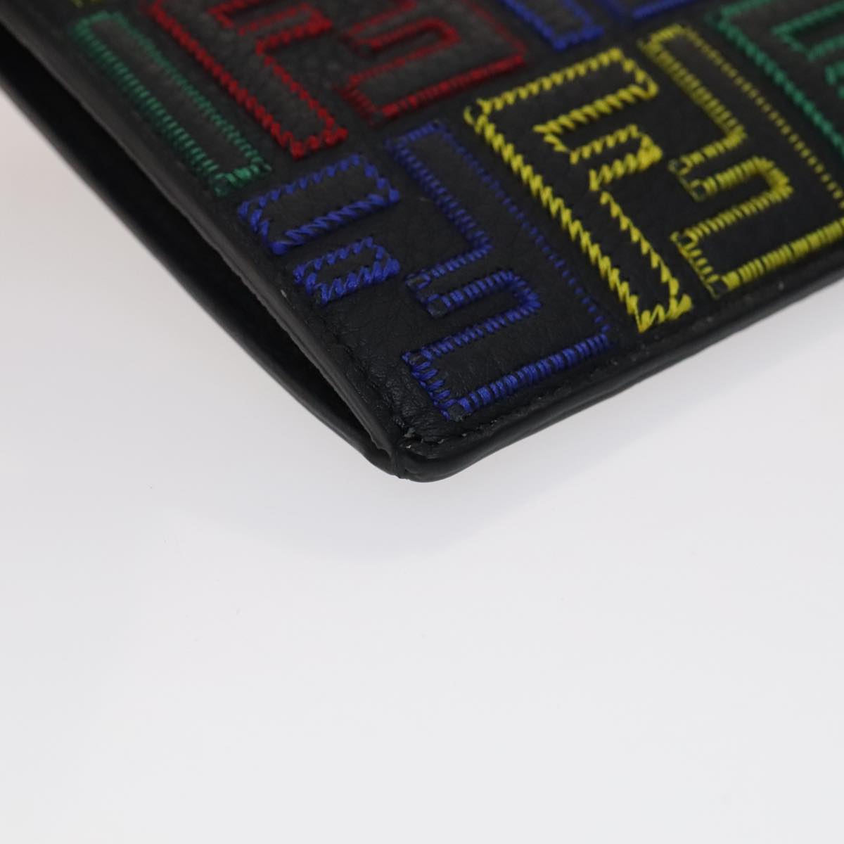FENDI Zucca Canvas Smartphone holder Leather Multicolor 7AS120 Auth 108838V