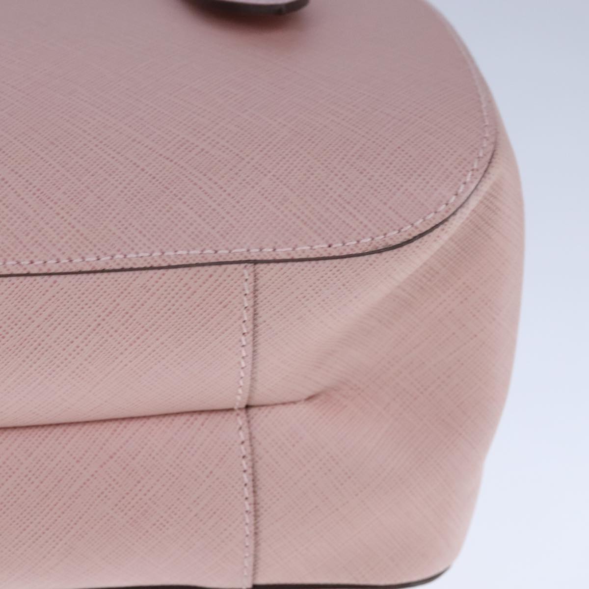 Salvatore Ferragamo Gancini Hand Bag Leather Pink Auth 108902V