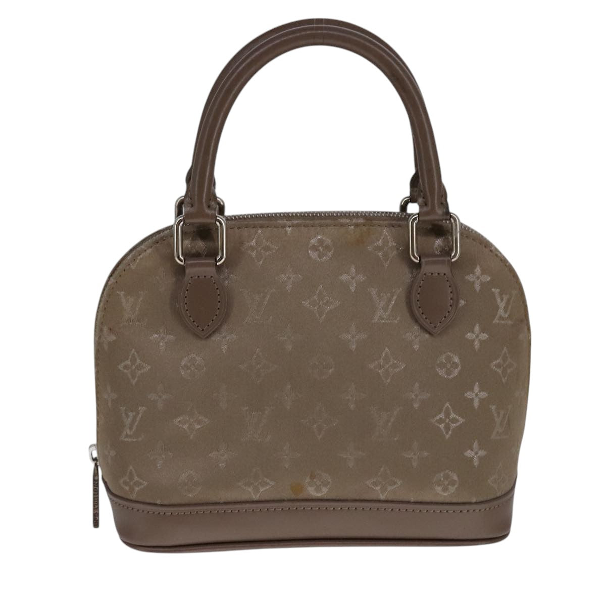 LOUIS VUITTON Monogram Satin Little Alma Hand Bag Gray M92147 LV Auth 108907