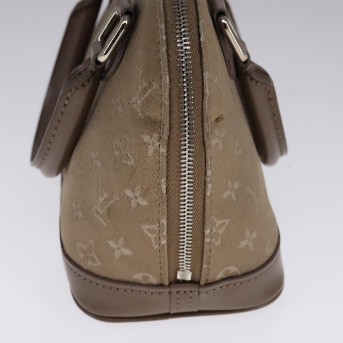 LOUIS VUITTON Monogram Satin Little Alma Hand Bag Gray M92147 LV Auth 108907