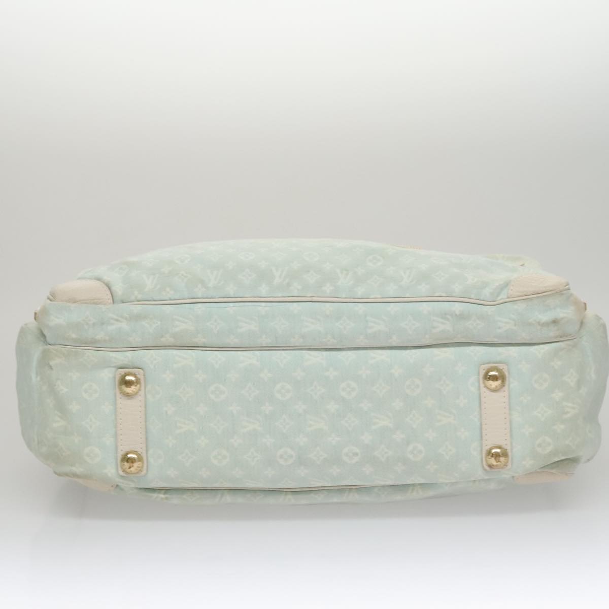 LOUIS VUITTON Monogram Mini Lin Sac Arange Mothers Bag Blue M95256 Auth 108921