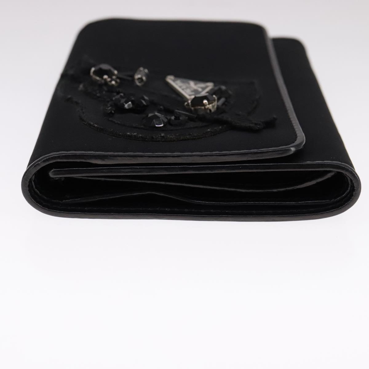 PRADA Wallet Nylon Black Auth 108925