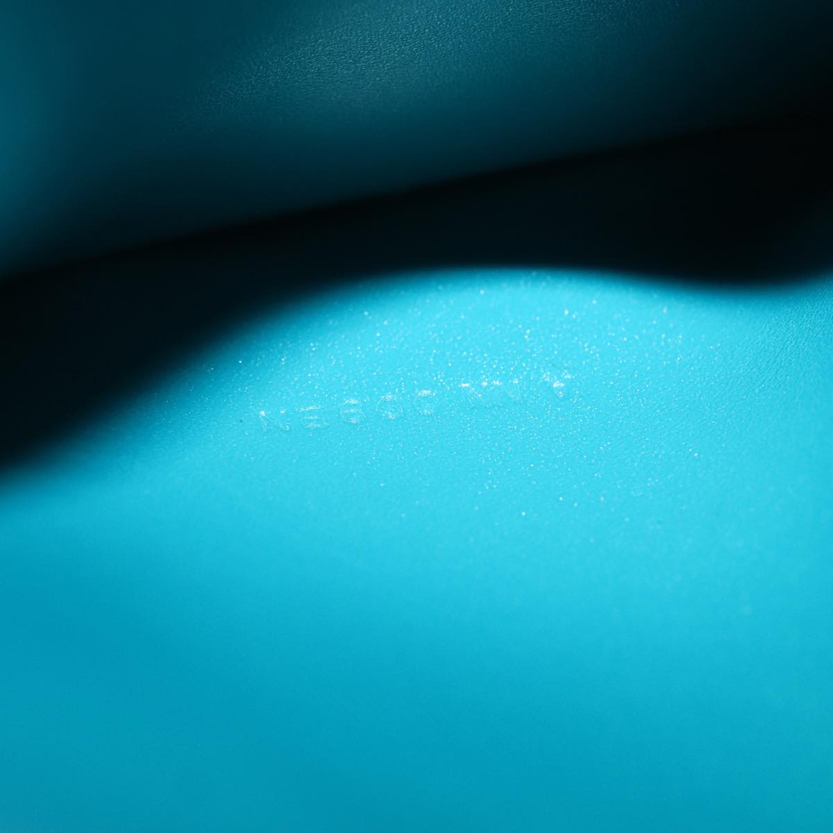 HERMES Bearn Compact Wallet Leather Blue Auth 108926