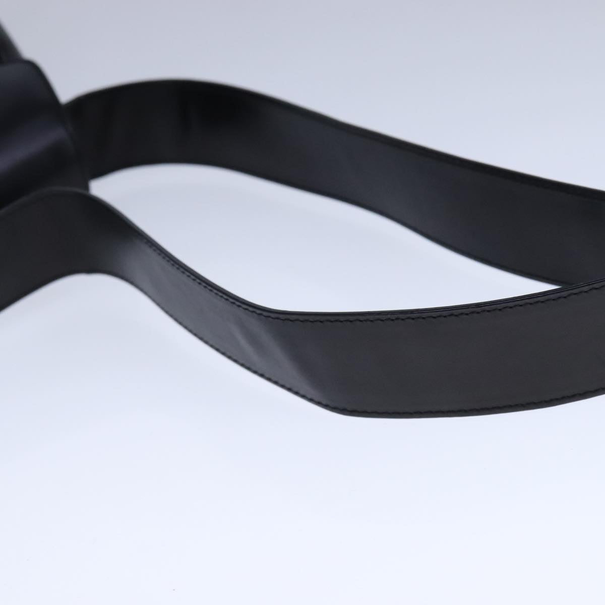 Salvatore Ferragamo Vala Shoulder Bag Leather Black Gold Auth 109105