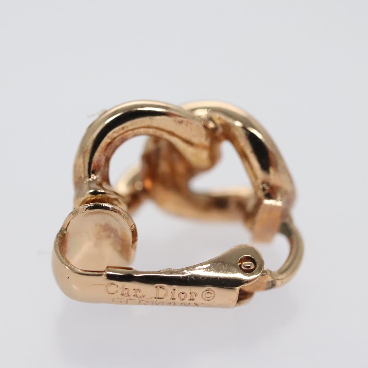 Christian Dior Earring metal Gold Auth 109524