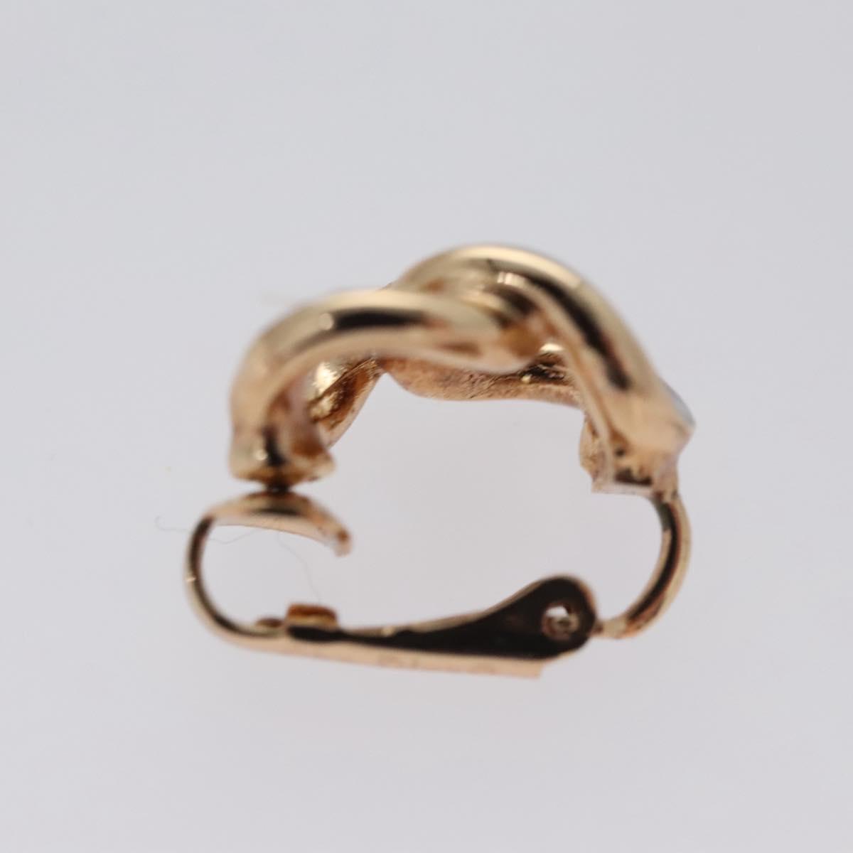 Christian Dior Earring metal Gold Auth 109524