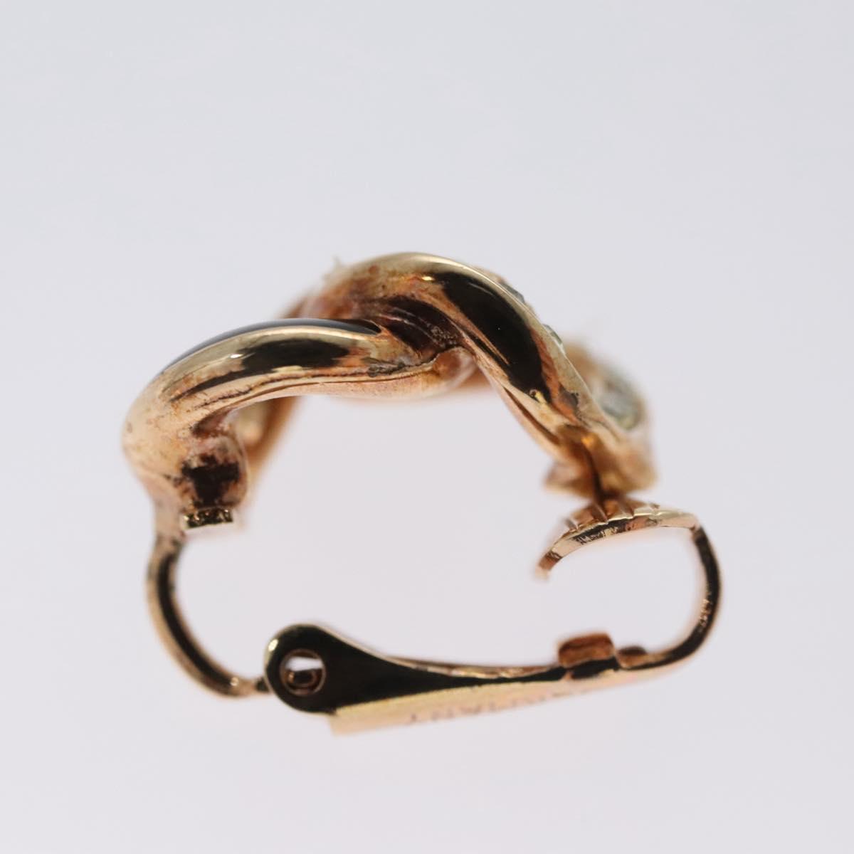 Christian Dior Earring metal Gold Auth 109524