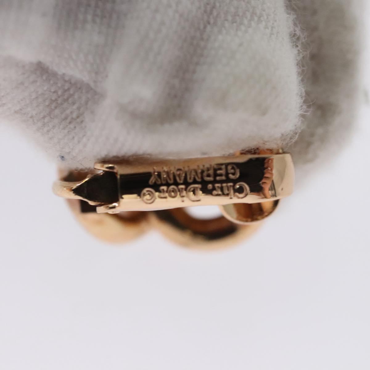 Christian Dior Earring metal Gold Auth 109524