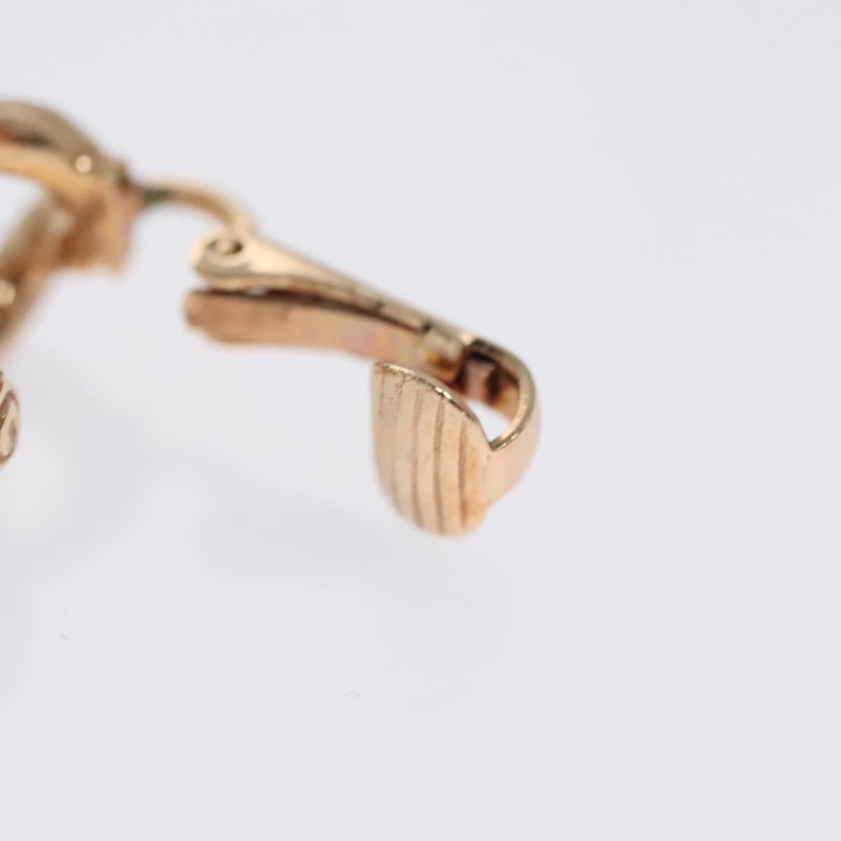 Christian Dior Earring metal Gold Auth 109524