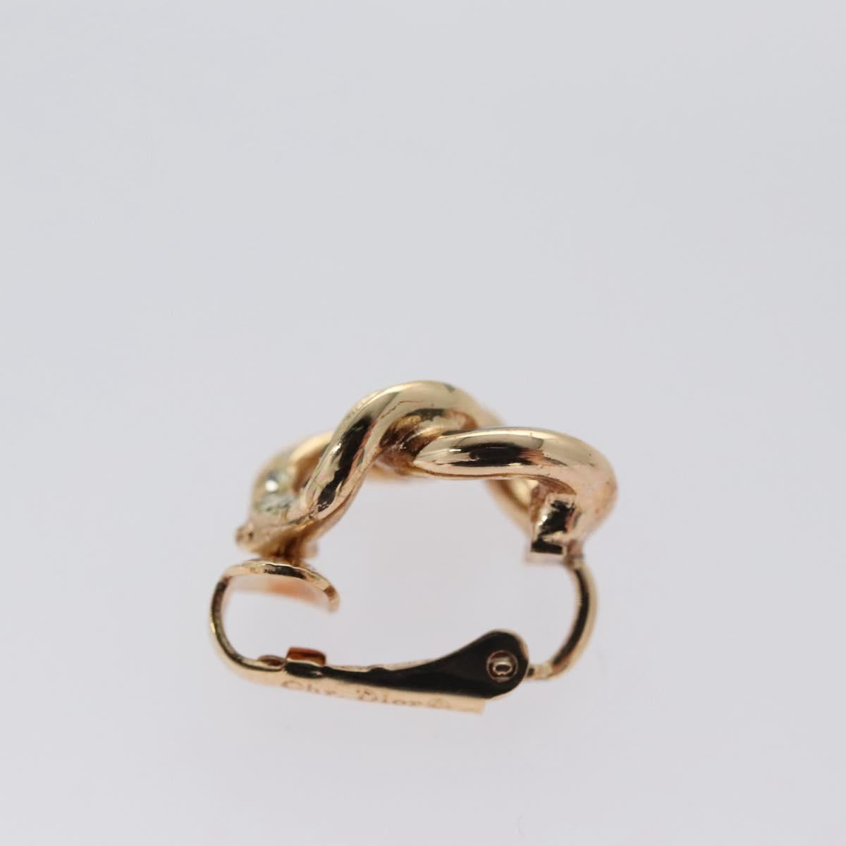 Christian Dior Earring metal Gold Auth 109524