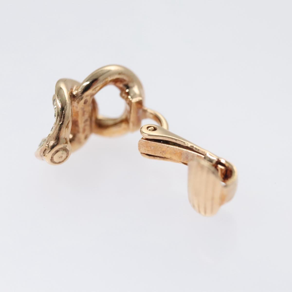 Christian Dior Earring metal Gold Auth 109524