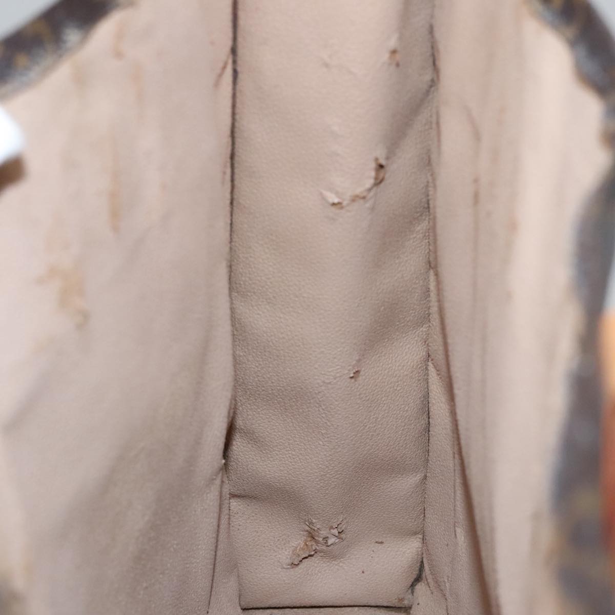 LOUIS VUITTON Monogram Sac Plat Hand Bag M51140 LV Auth 109616