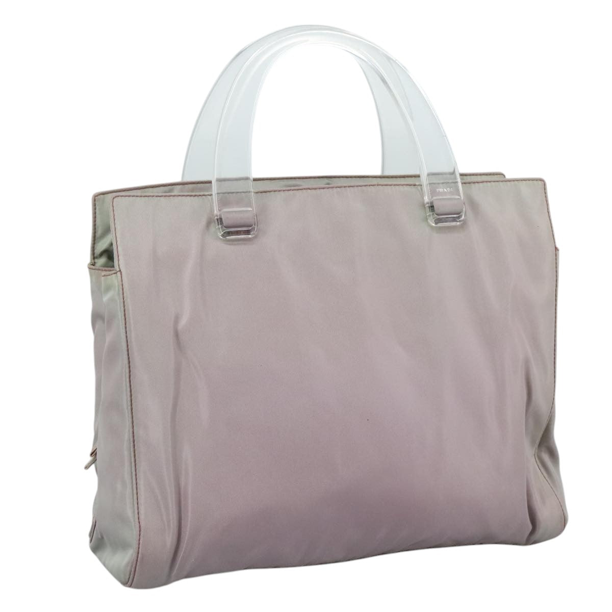 PRADA Hand Bag Nylon Purple Auth 109638