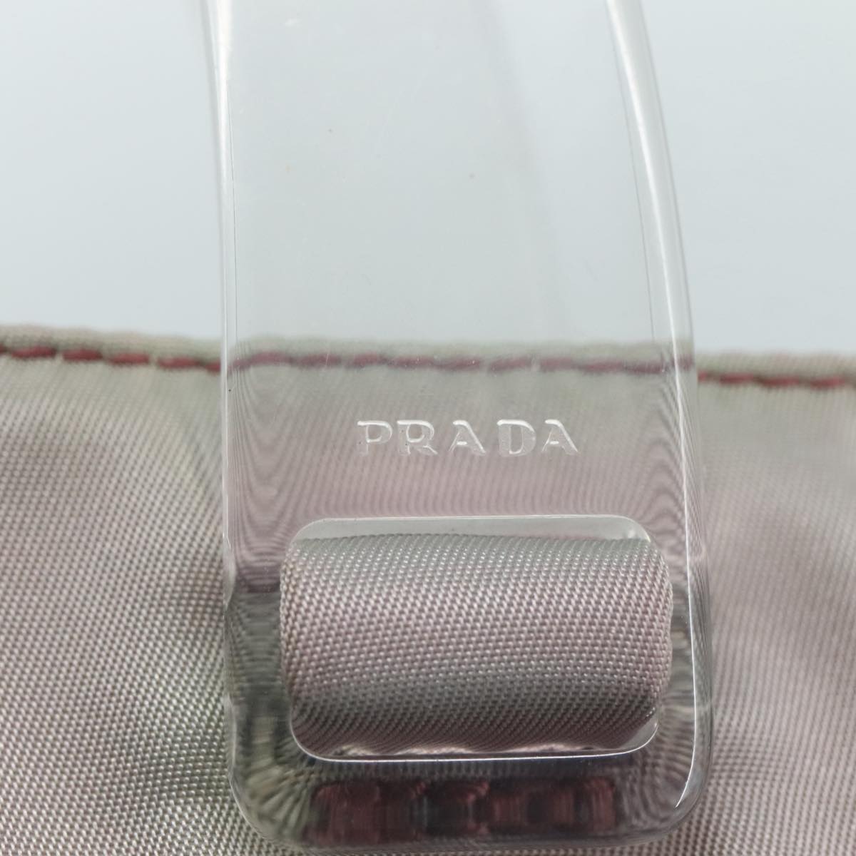 PRADA Hand Bag Nylon Purple Auth 109638